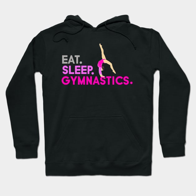 Eat, Sleep, Gymnastics ft Aliya Mustafina Hoodie by jordynslefteyebrow